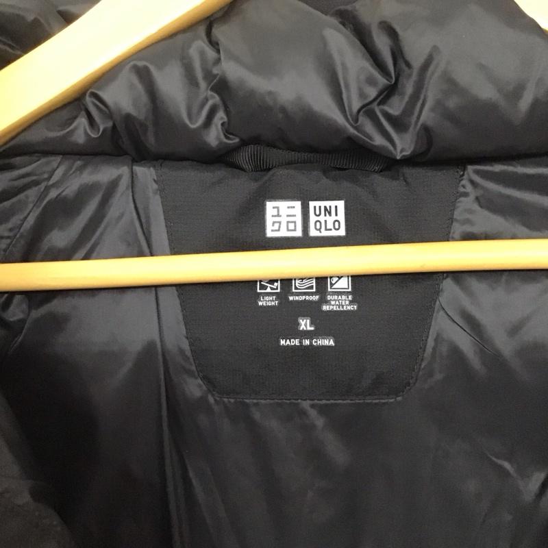 ユニクロ UNIQLO ジャケット、上着 ジャンパー、ブルゾン 311-409330 シームレスダウンジャケット アウター ジップアップダウンジャケット XL 無地 黒 / ブラック /  メンズ USED 古着 中古 10140904