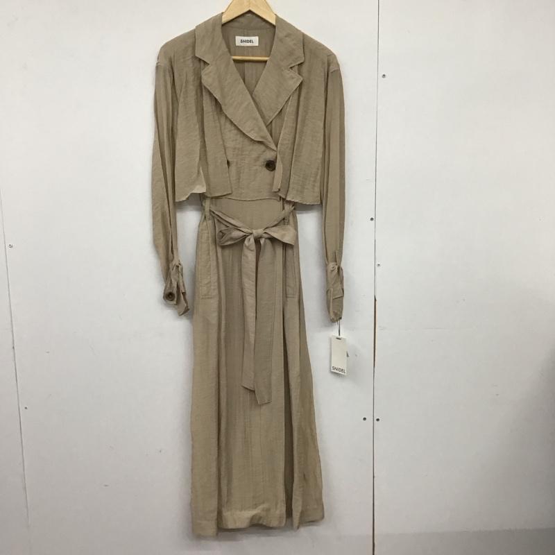 スナイデル SNIDEL コート トレンチコート swfc201006 シアートレンチコート ONE SIZE 無地 ベージュ / ベージュ /  レディース USED 古着 中古 10150649