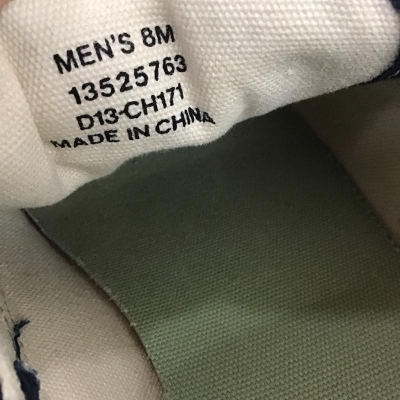 スペリー トップサイダー Sperry Top-Sider カジュアルシューズ カジュアルシューズ 13525763 デッキシューズ 8M 無地 紺 / ネイビー / X 白 / ホワイト /  メンズ USED 古着 中古 10132456
