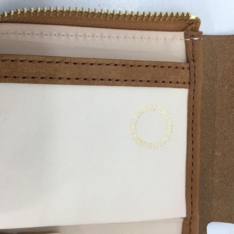 ビアベリー BEERBELLY 財布 コンパクト財布 SMALL ROUND WALLET レザー BEERBELLY ロゴ、文字 茶 / ブラウン /  メンズ USED 古着 中古 10150682