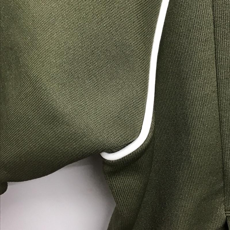 アディダス adidas ジャケット、上着 ジャンパー、ブルゾン ジップアップジャケット ジャージ スポーツウェア 古着 XL ロゴ、文字 カーキ / カーキ /  メンズ USED 古着 中古 10142334