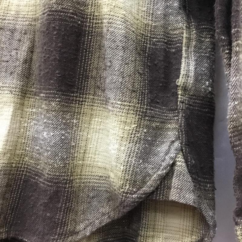 ナノユニバース nano・universe シャツ、ブラウス 長袖 長袖シャツ カラーシャツ ポケットシャツ ネルシャツ チェックシャツ L チェック マルチカラー / マルチカラー /  メンズ USED 古着 中古 10108286