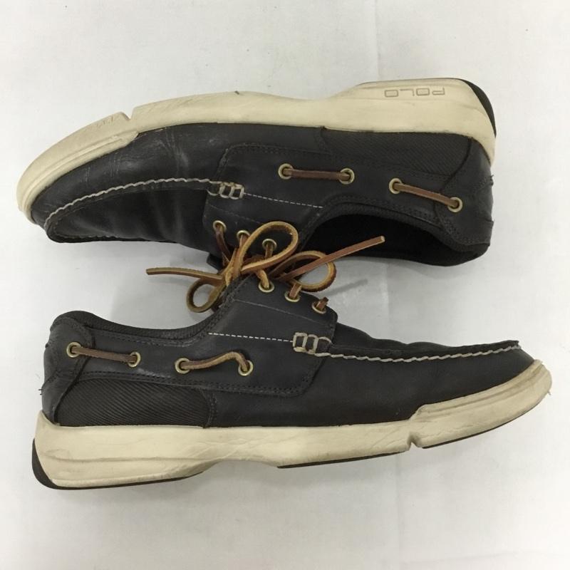 ポロバイラルフローレン Polo by RALPH LAUREN カジュアルシューズ カジュアルシューズ 00000879 デッキシューズ 27.5cm 27.5cm ロゴ、文字 ダークブラウン / ダークブラウン /  メンズ USED 古着 中古 10131032