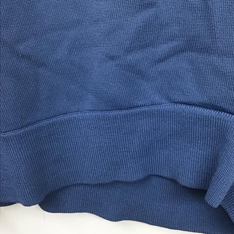 ケービーエフ KBF ニット、セーター 長袖 KB94-22S010 アシンメトリータックニット Sweater 無地 青 / ブルー /  レディース USED 古着 中古 10131664