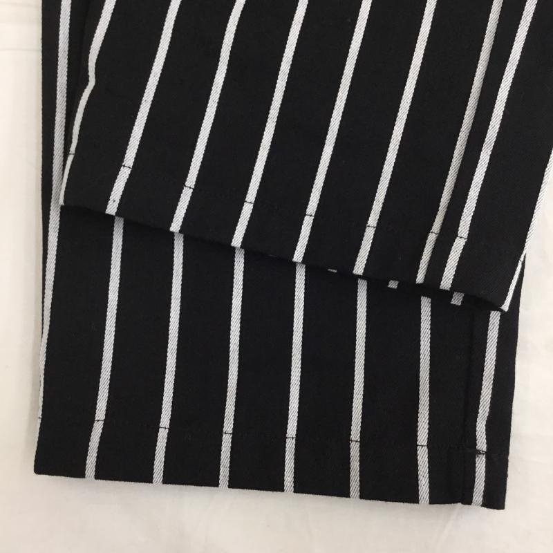 クックマン COOKMAN パンツ ワークパンツ、ペインターパンツ M ストライプ 黒 / ブラック /  レディース USED 古着 中古 10134152