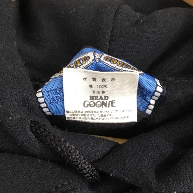 ヘッドグーニー HEADGOONIE パーカー 長袖 長袖パーカー プルオーバーパーカー スウェット XL ロゴ、文字 黒 / ブラック /  メンズ USED 古着 中古 10149104