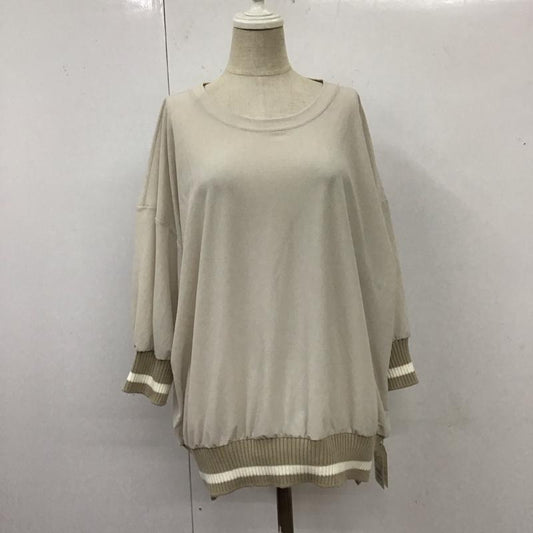 ヨート YORT カットソー 半袖 半袖カットソー シースルーカットソー 半袖シャツ 38 無地 ベージュ / ベージュ /  レディース USED 古着 中古 10118589