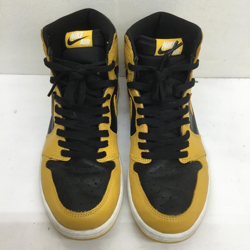 ナイキ NIKE スニーカー スニーカー AIR JORDAN 1 RETRO HIGH OG エア ジョーダン 1 レトロ HIGH OG 555088-701 28.0cm ロゴ、文字 黒 / ブラック / X 黄 / イエロー /  メンズ USED 古着 中古 10107077