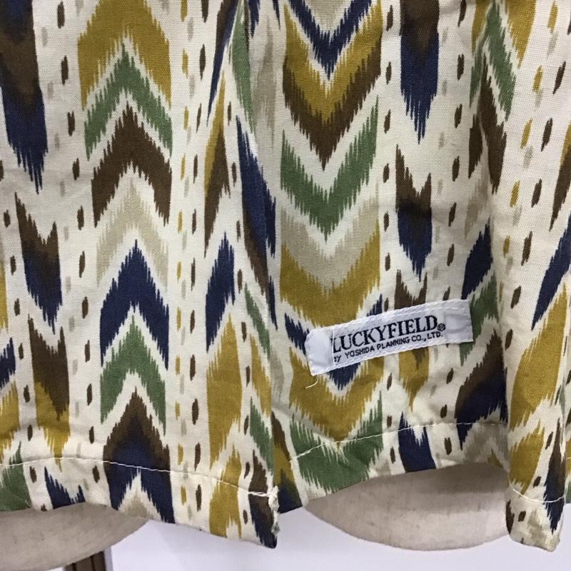 古着 USED シャツ、ブラウス 半袖 LUCKY FIELD オープンカラーシャツ 開襟 レーヨン FREE 総柄 マルチカラー / マルチカラー /  メンズ USED 古着 中古 10116810