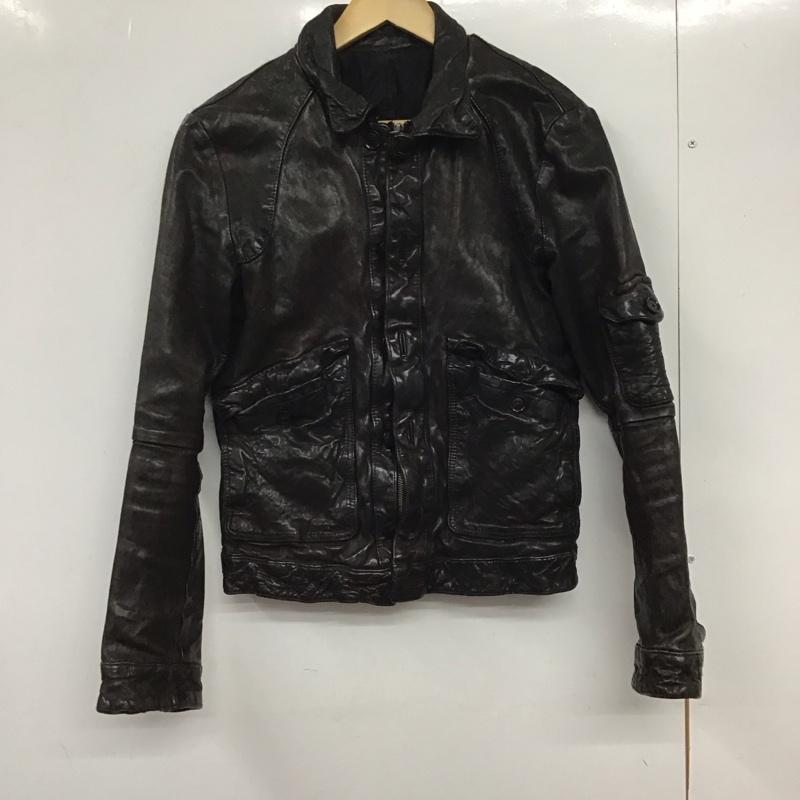 ロウライフ RAWLIFE ジャケット、上着 ジャケット、ブレザー レザージャケット ジップアップジャケット アウター S 無地 茶 / ブラウン /  メンズ USED 古着 中古 10146058