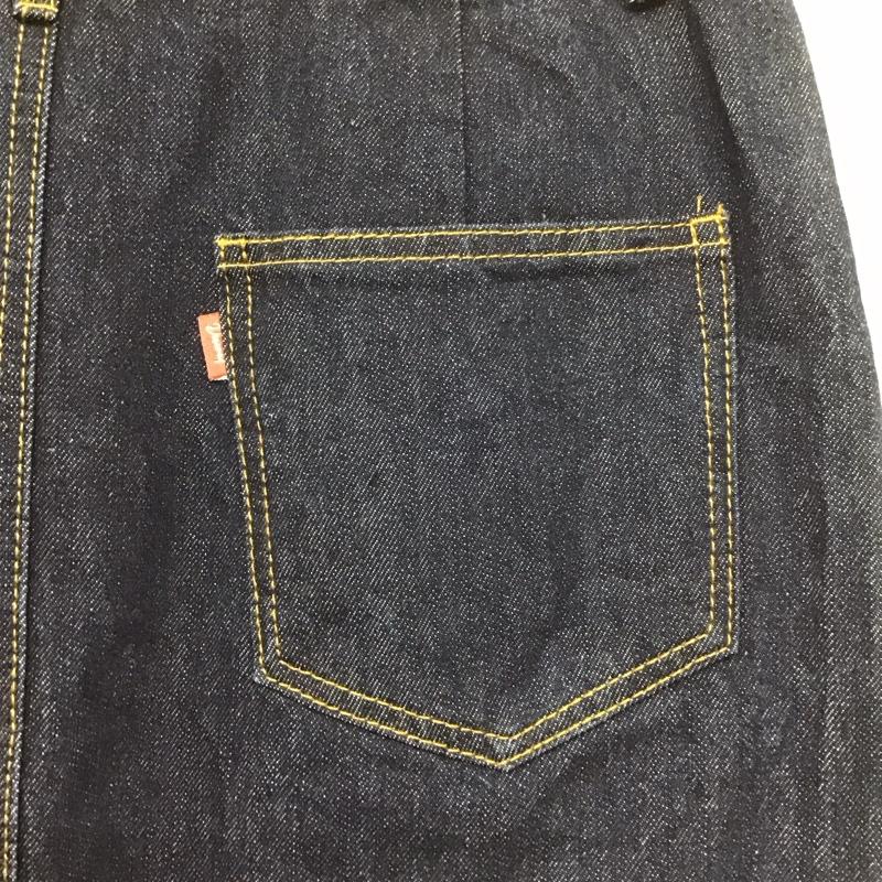 ディスコート Discoat スカート ロングスカート デニムスカート ロングスカート フロントスリット L 無地 インディゴ / インディゴ /  レディース USED 古着 中古 10142471