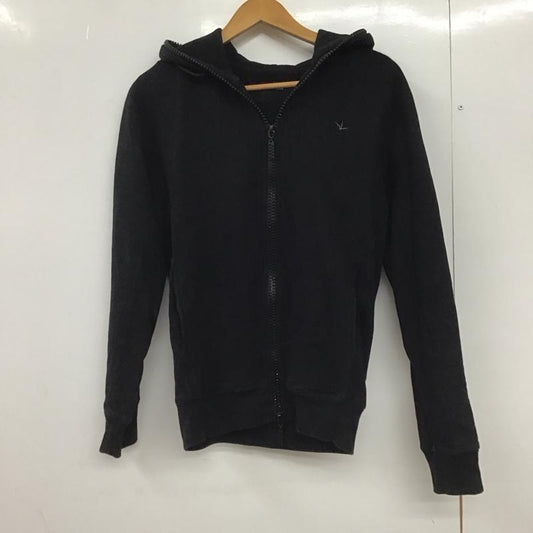 ウノピュウノウグァーレトレリラックス 1piu1uguale3 RELAX パーカー 長袖 ジップアップパーカー 長袖パーカー カジュアルスウェット L ロゴ、文字 黒 / ブラック /  メンズ USED 古着 中古 10149179