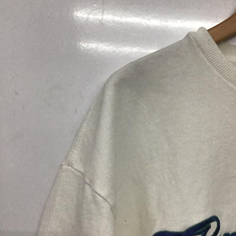 ゲンザイ genzai Tシャツ 半袖 半袖カットソー プリントTシャツ クルーネックカットソー L ロゴ、文字 白 / ホワイト /  メンズ USED 古着 中古 10146211