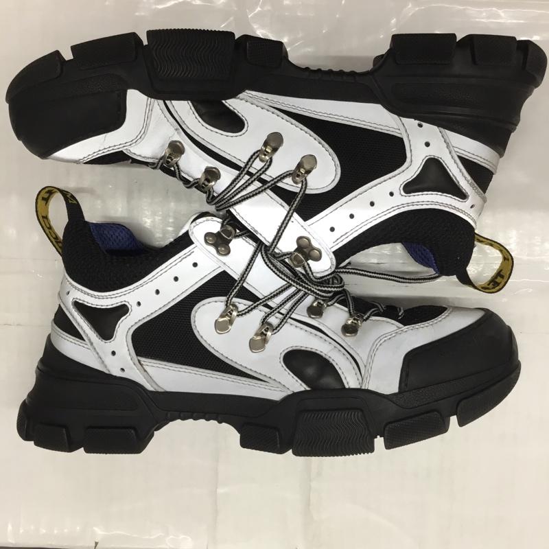 グッチ GUCCI スニーカー スニーカー フラッシュトレックスニーカー 箱有 8 ロゴ、文字 黒 / ブラック / X 灰 / グレー / X 青 / ブルー / X 黄 / イエロー /  メンズ USED 古着 中古 10110162