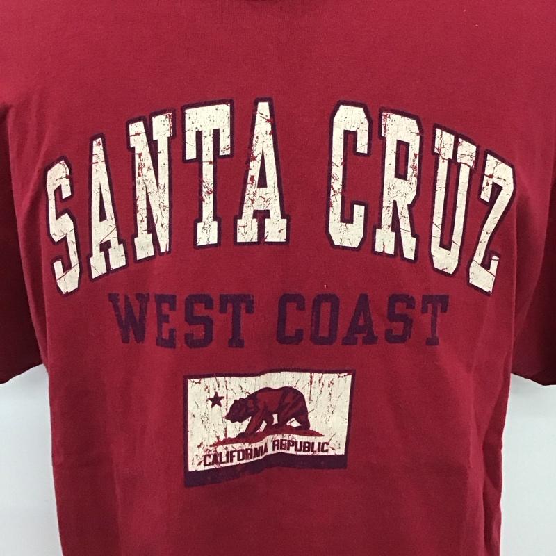 ギルダン GILDAN Tシャツ 半袖 クルーネック ロゴ XL ロゴ、文字 ボルドー / ボルドー /  メンズ USED 古着 中古 10123007