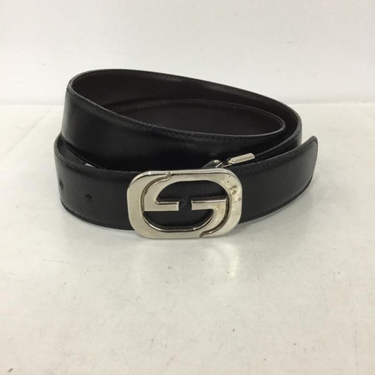 グッチ GUCCI ベルト・バックル ベルト 無地 黒 / ブラック /  メンズ USED 古着 中古 10138020