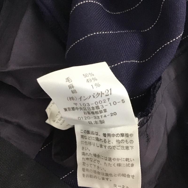 ラルフローレン RALPHLAUREN パンツ スラックス ストライプ 紺 / ネイビー /  レディース USED 古着 中古 10140295