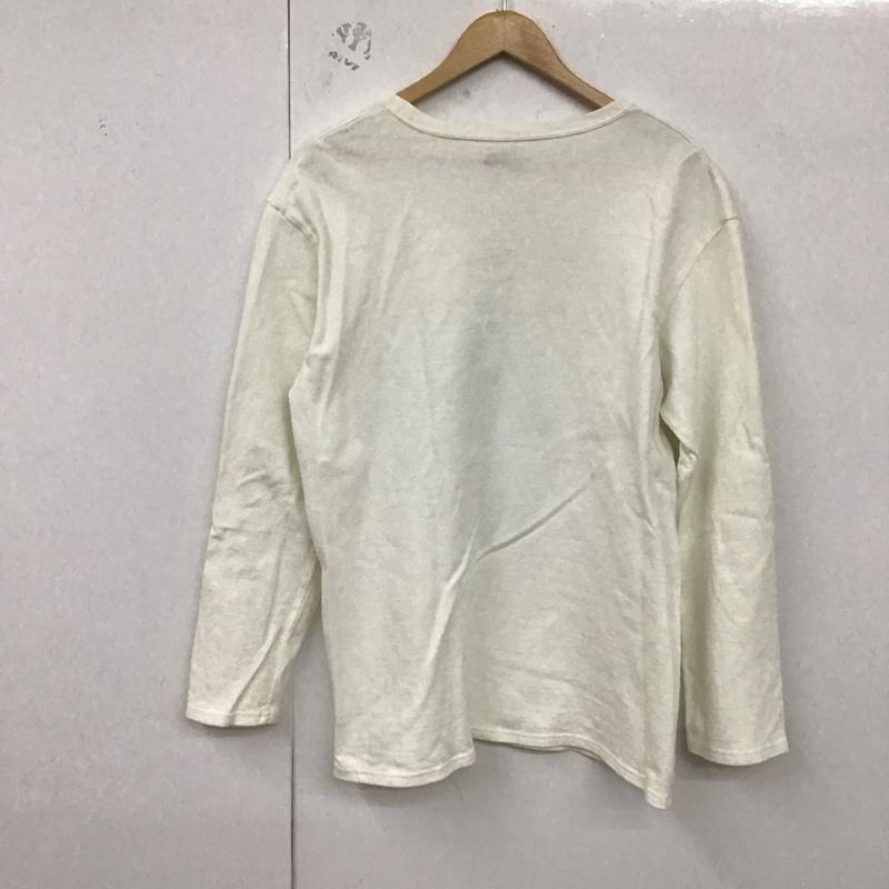 ザ ノースフェイス パープルレーベル THE NORTH FACE PURPLE LABEL カットソー 長袖 長袖カットソー プリントカットソー クルーネック M プリント 白 / ホワイト /  メンズ USED 古着 中古 10129651