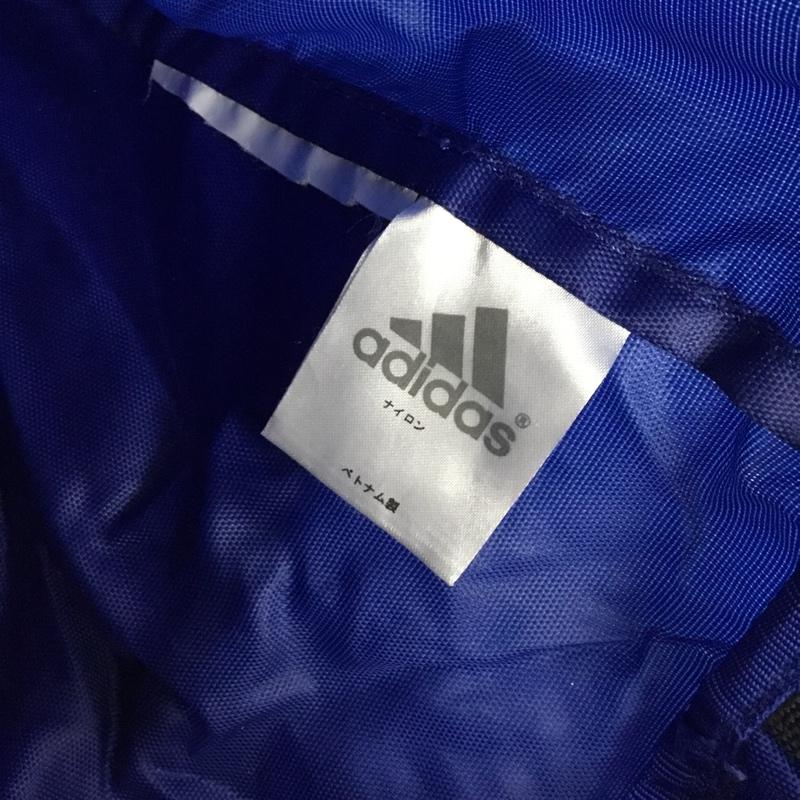 アディダス adidas リュックサック、デイパック リュックサック、デイバッグ ジムサック ナップサック プールバッグ スイミングバッグ ロゴ、文字 青 / ブルー /  メンズ USED 古着 中古 10150739