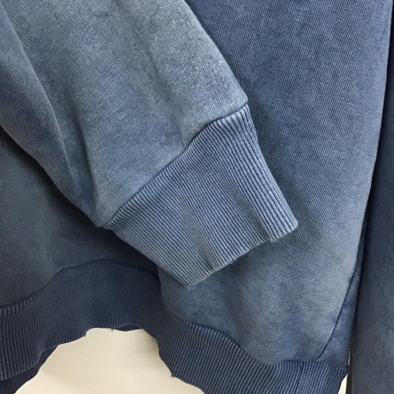 ザラ ZARA パーカー 長袖 長袖パーカー プルオーバーパーカー スウェット L 無地 水色 / ライトブルー /  メンズ USED 古着 中古 10145653