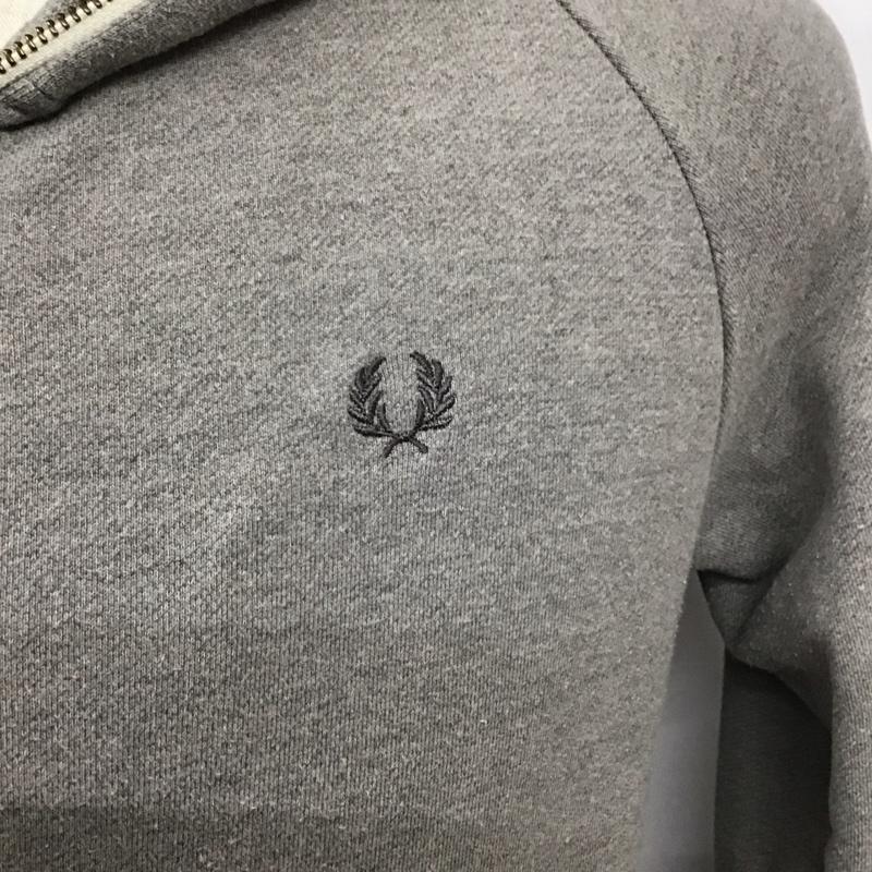 フレッドペリー FRED PERRY パーカー 長袖 ジップパーカー S 無地 灰 / グレー /  メンズ USED 古着 中古 10124473