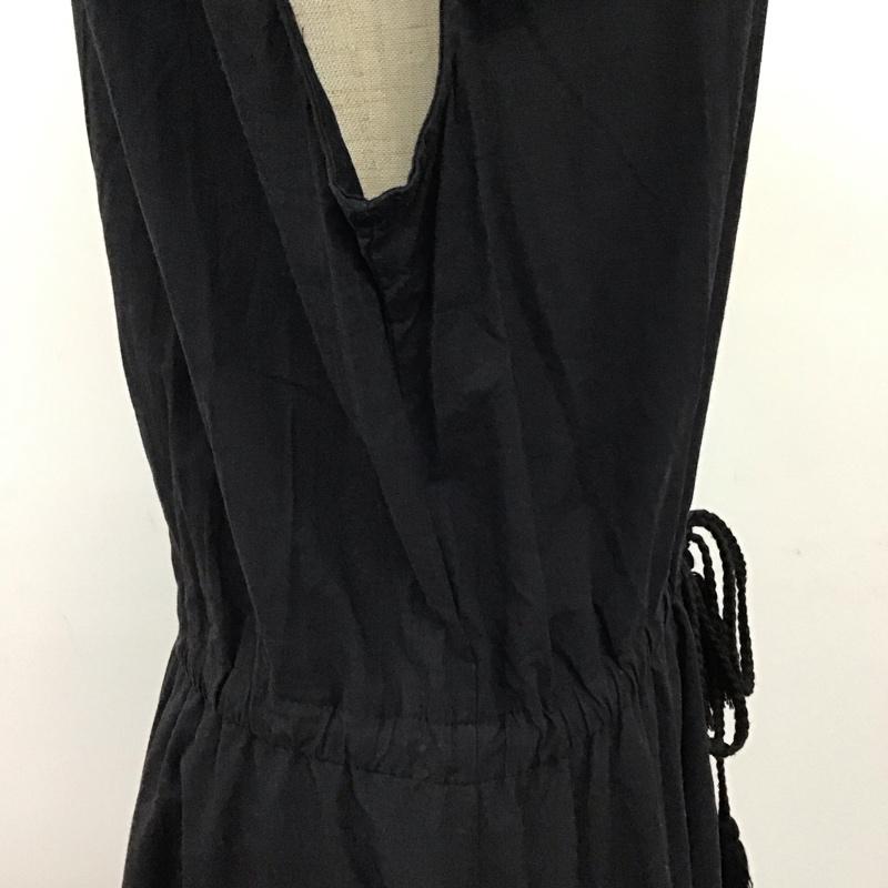 ジュノア JUNOAH ワンピース ロングスカート ノースリーブ ドロスト M 無地 黒 / ブラック /  レディース USED 古着 中古 10115489