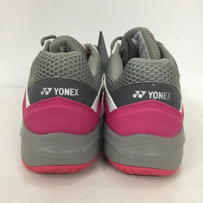 ヨネックス YONEX スニーカー スニーカー SHT103 テニスシューズ パワークッション103 箱有 27cm 27.0cm ロゴ、文字 白 / ホワイト / X 灰 / グレー / X 桃 / ピンク /  メンズ USED 古着 中古 10149919