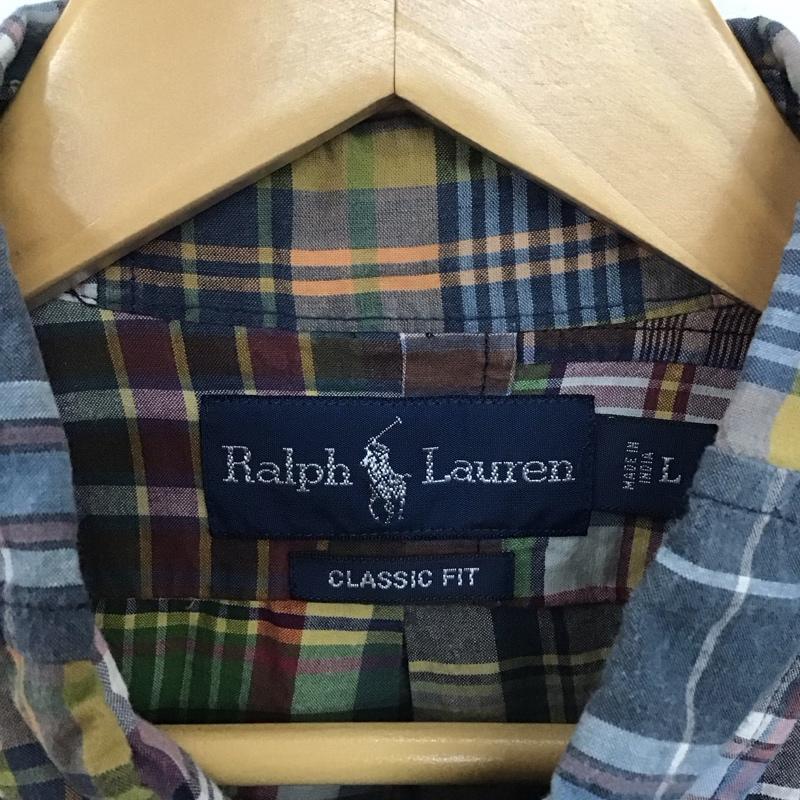 ラルフローレン RALPHLAUREN シャツ、ブラウス 半袖 半袖シャツ チェックシャツ ボタンダウンシャツ L チェック マルチカラー / マルチカラー /  メンズ USED 古着 中古 10136834