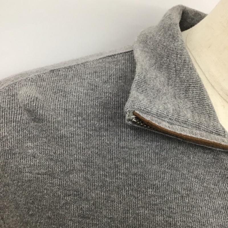ポロラルフローレン POLO RALPH LAUREN カットソー 長袖 長袖カットソー ジップアップネックカットソー ロングスリーブカットソー M ロゴ、文字 灰 / グレー /  メンズ USED 古着 中古 10123892