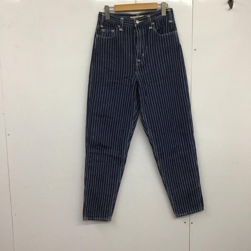 リーバイスレッド Levi s RED パンツ デニム、ジーンズ デニムパンツ ワイドパンツ カジュアルパンツ ストレッチパンツ 26インチ ストライプ インディゴ / インディゴ /  メンズ USED 古着 中古 10143682