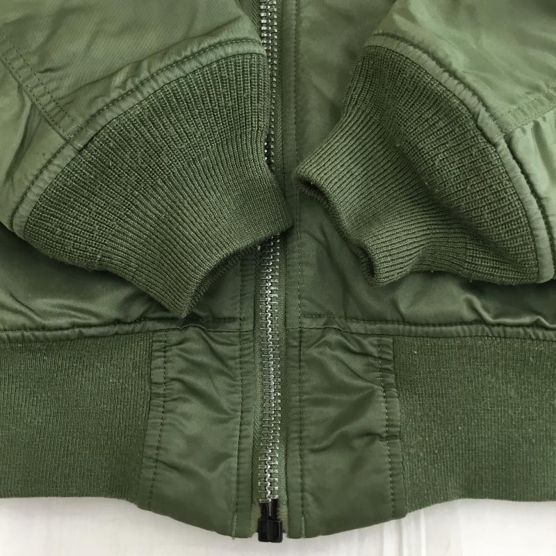 アルファ ALPHA ジャケット、上着 ジャンパー、ブルゾン MA-1 M 無地 緑 / グリーン /  メンズ USED 古着 中古 10137357