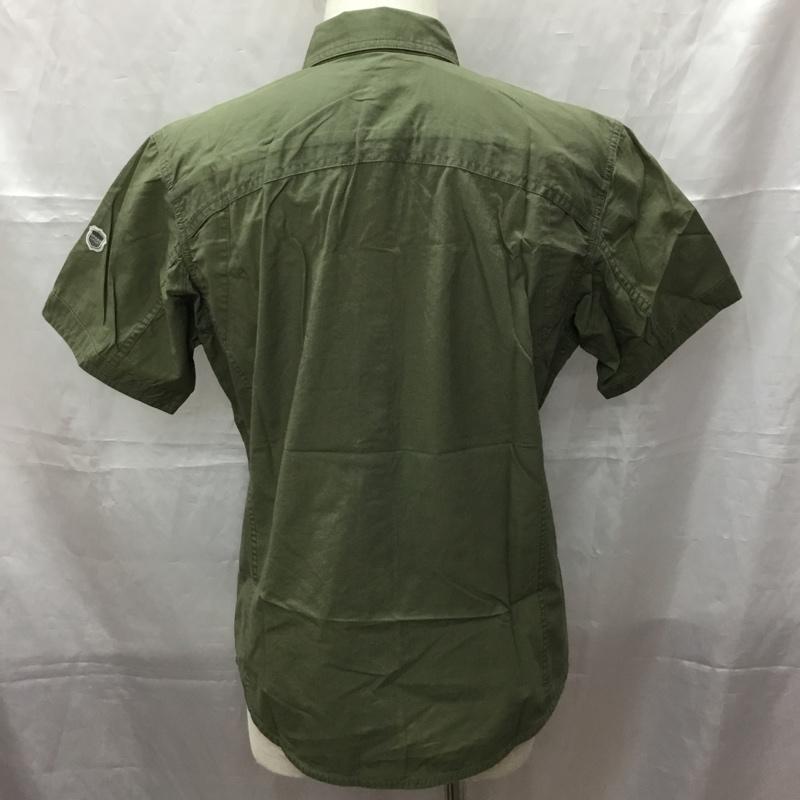 エディーバウアー Eddie Bauer シャツ、ブラウス 半袖 タグ付き ミリタリーシャツ S ロゴ、文字 カーキ / カーキ /  メンズ USED 古着 中古 10112869