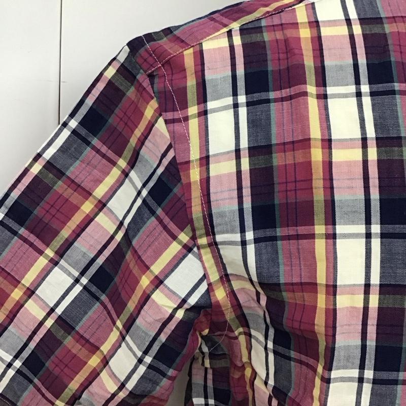 マックレガー McGREGOR シャツ、ブラウス 半袖 MM16-7309 ボタンダウン コットンリネン チェック L ワンポイント マルチカラー / マルチカラー /  メンズ USED 古着 中古 10116481