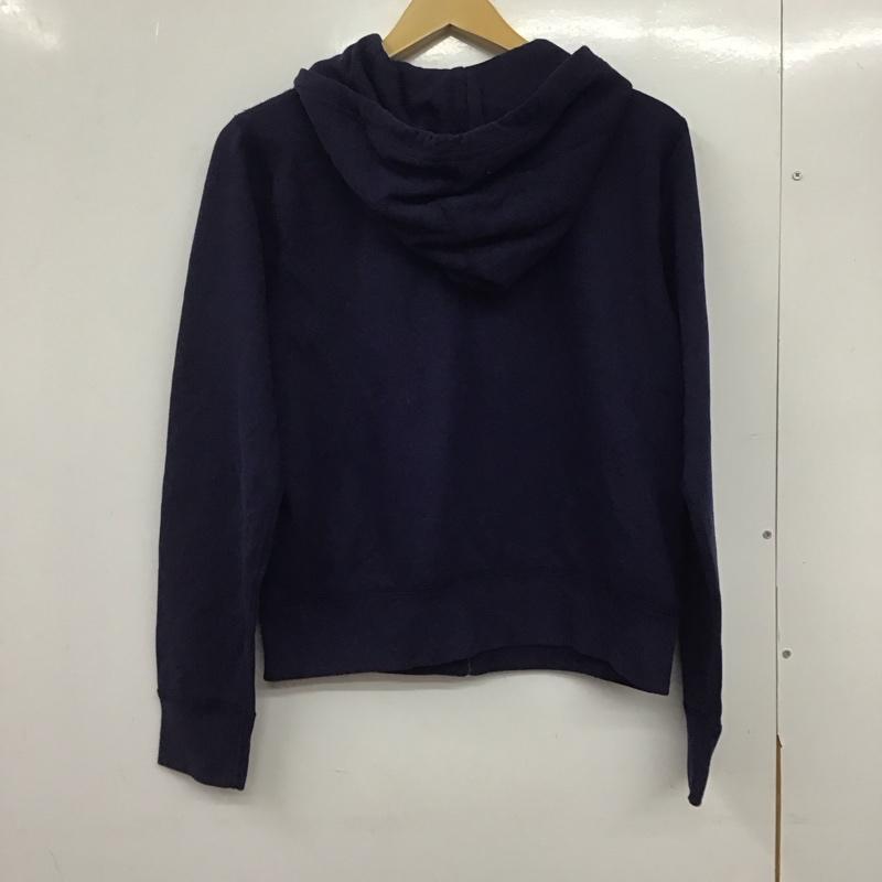 ポロラルフローレン POLO RALPH LAUREN パーカー 長袖 長袖パーカー ジップアップパーカー スウェット XL ロゴ、文字 紺 / ネイビー /  レディース USED 古着 中古 10145092