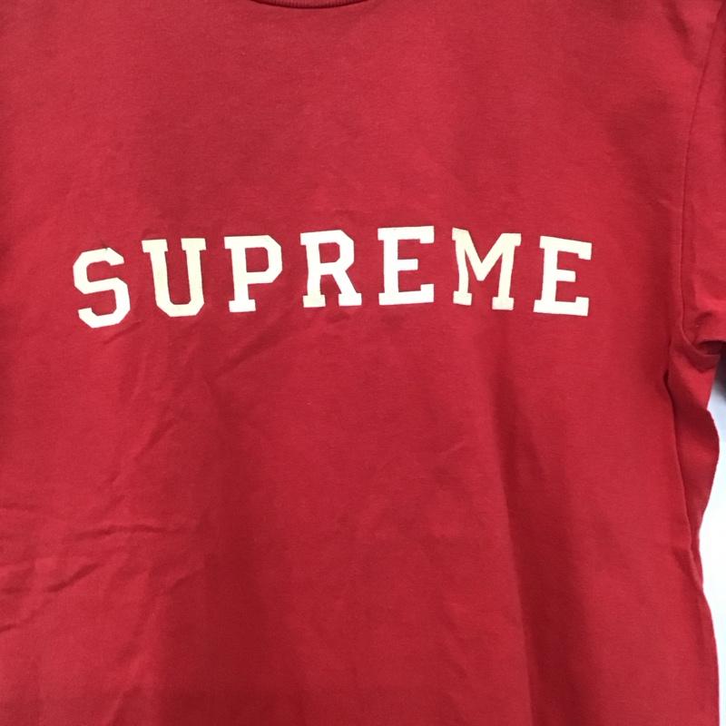 シュプリーム Supreme Tシャツ 半袖 半袖カットソー プリントTシャツ クルーネックカットソー ロゴT M ロゴ、文字 赤 / レッド /  メンズ USED 古着 中古 10146435