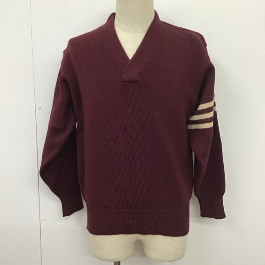 マックレガー McGREGOR ニット、セーター 長袖 M 無地 えんじ / ワインレッド /  メンズ USED 古着 中古 10111694