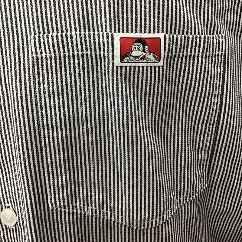 ベンデイビス BEN DAVIS シャツ、ブラウス 長袖 長袖シャツ カラーシャツ ポケットシャツ 長袖カットソー ストライプシャツ L ストライプ マルチカラー / マルチカラー /  メンズ USED 古着 中古 10114384