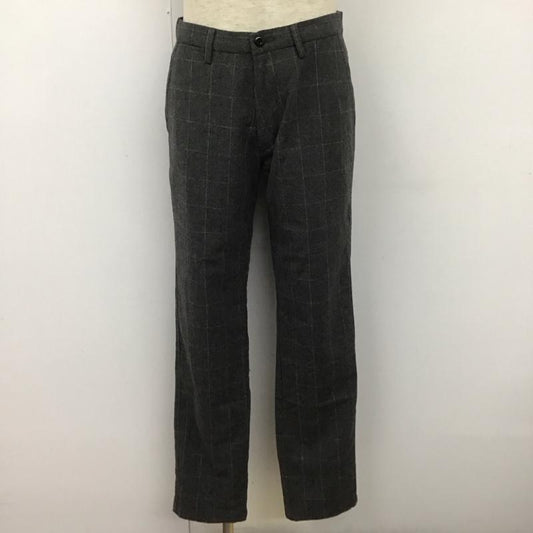シップスジェネラルサプライ SHIPS GENERAL SUPPLY パンツ スラックス スラックス ワイドパンツ カジュアルパンツ ストレートパンツ チェックパンツ M チェック 灰 / グレー /  メンズ USED 古着 中古 10107259
