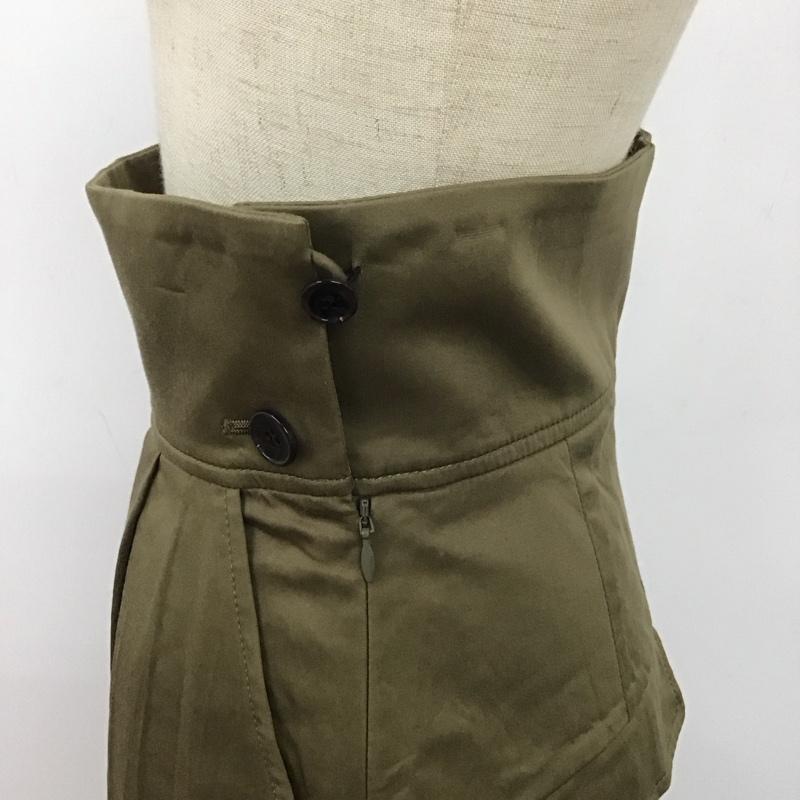 メゾンドベージュ Maison de Beige スカート ロングスカート 50-82151020 バックスリット 2 無地 カーキ / カーキ /  レディース USED 古着 中古 10109064