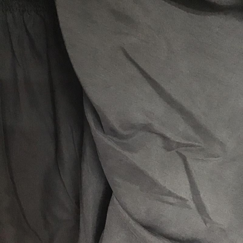 ザラ ZARA ワンピース ひざ丈スカート 4437 273 800 バンドカラー 袖ロールアップ シャツワンピース M 無地 黒 / ブラック /  レディース USED 古着 中古 10142148