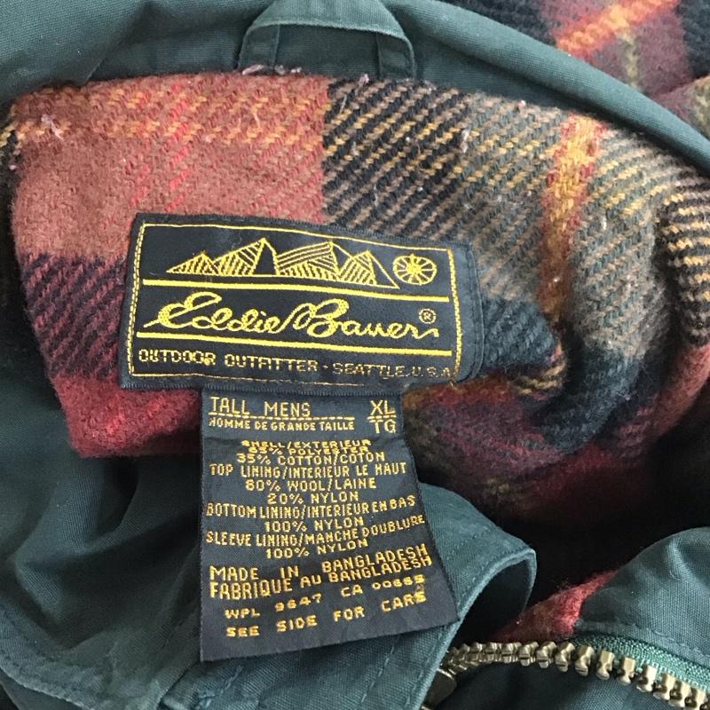 エディーバウアー Eddie Bauer ジャケット、上着 ジャケット、ブレザー マウンテンパーカー XL 無地 緑 / グリーン /  メンズ USED 古着 中古 10114046