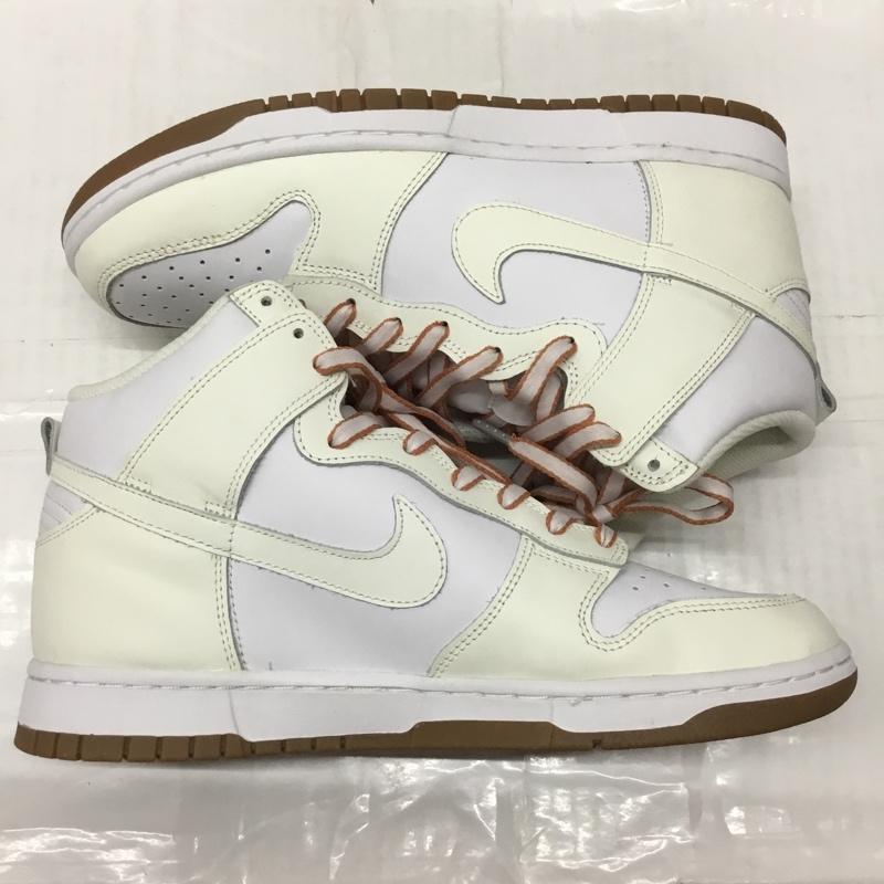 ナイキ NIKE スニーカー スニーカー DD1869 109 WMNS DUNK HIGH 27.5cm 箱有 27.5cm ロゴ、文字 白 / ホワイト / X アイボリー / アイボリー /  メンズ USED 古着 中古 10111972
