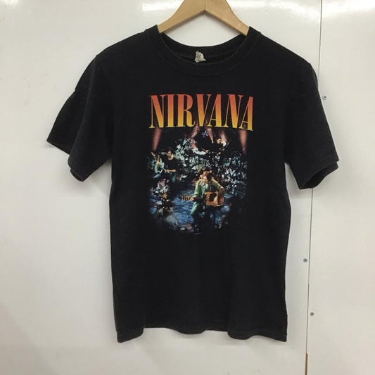 古着 USED Tシャツ 半袖 nirvana 2008年 コピーライト unplugged in newyork anvil バンドTシャツ S プリント 黒 / ブラック /  メンズ USED 古着 中古 10124593