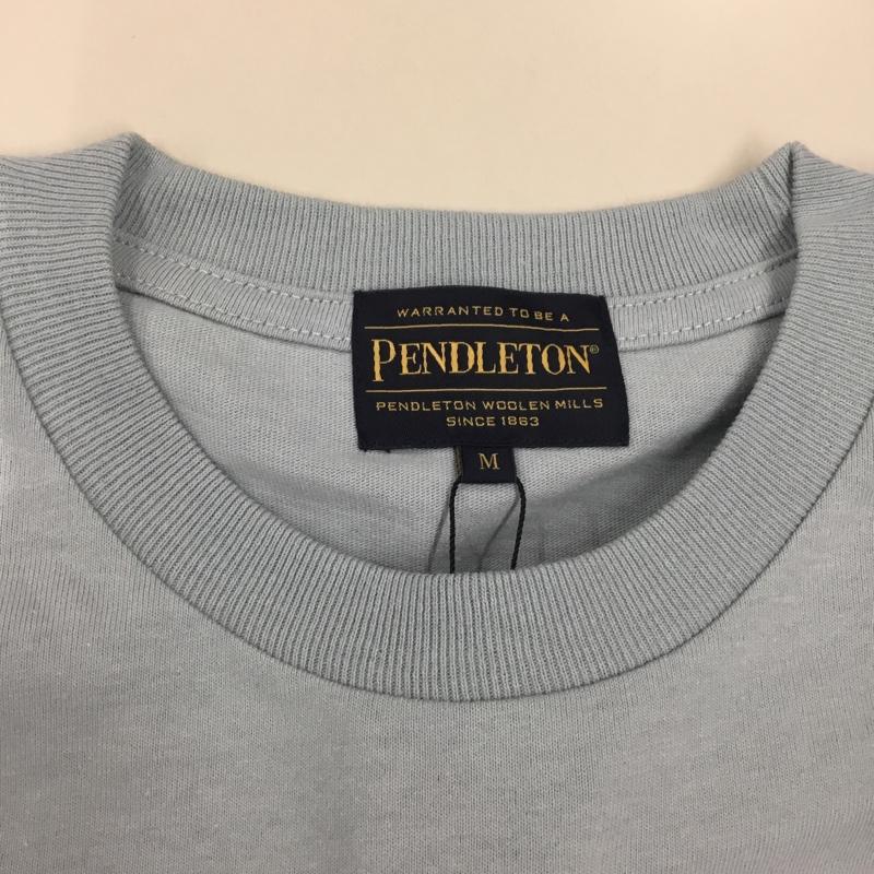 ペンドルトン PENDLETON Tシャツ 半袖 0275-0215 VINTAGE POSTER アートプリント ビックシルエット タグ付き M プリント 水色 / ライトブルー /  メンズ USED 古着 中古 10114822