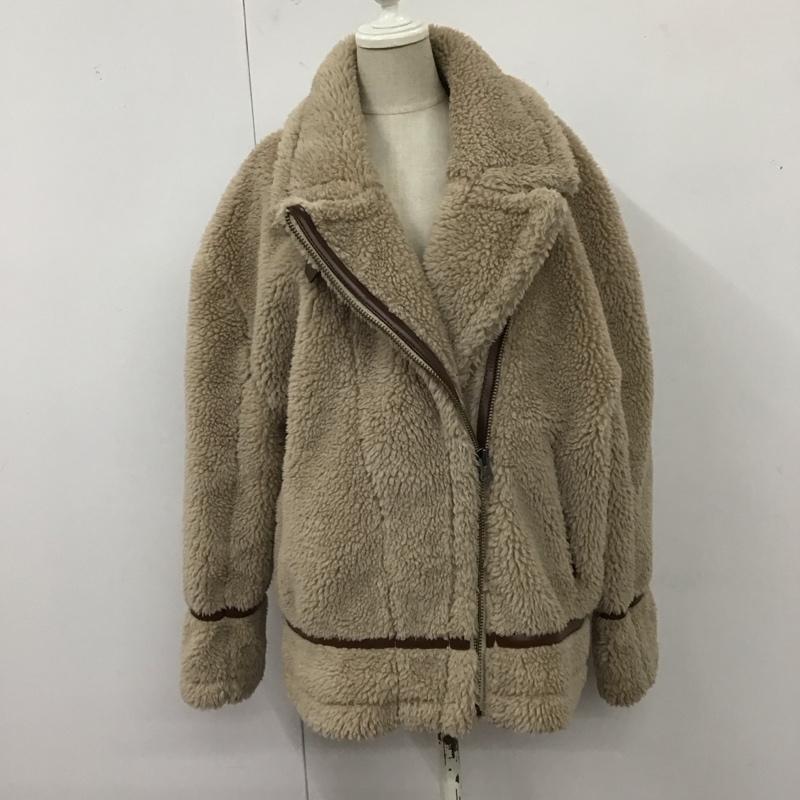アズールバイマウジー AZUL BY MOUSSY ジャケット、上着 ジャケット、ブレザー 250DAM30-114I BOA B-3 JACKET M 無地 ベージュ / ベージュ /  レディース USED 古着 中古 10121100