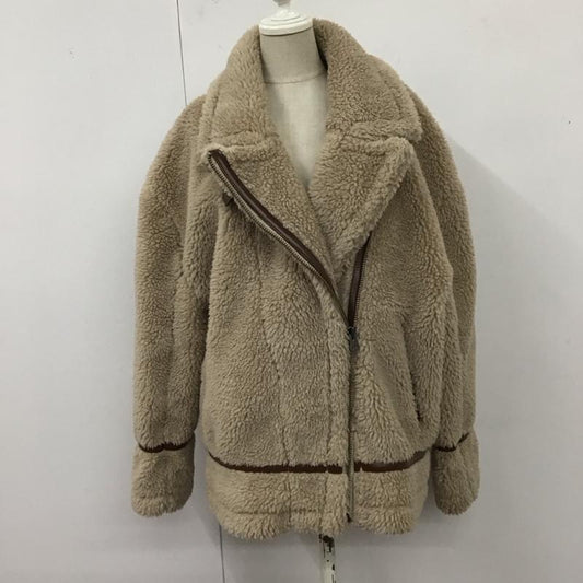 アズールバイマウジー AZUL BY MOUSSY ジャケット、上着 ジャケット、ブレザー 250DAM30-114I BOA B-3 JACKET M 無地 ベージュ / ベージュ /  レディース USED 古着 中古 10121100
