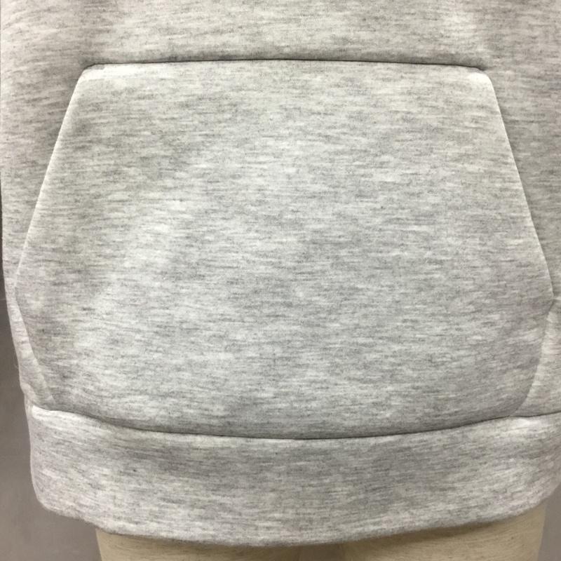 ザノースフェイス THE NORTH FACE パーカー 長袖 nt12286 テックエアースウェットワイドフーディ 長袖パーカー プルオーバーパーカー M ロゴ、文字 灰 / グレー /  メンズ USED 古着 中古 10122278