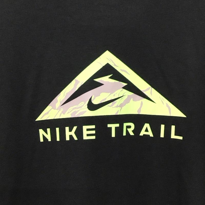 ナイキ NIKE カットソー 長袖 dm5426-010 トレイルロングスリーブトップ 長袖カットソー XL ロゴ、文字 黒 / ブラック /  メンズ USED 古着 中古 10136841