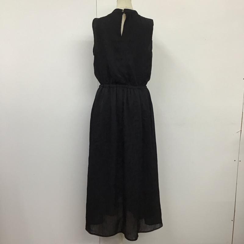 オリーブデオリーブ OLIVE des OLIVE ワンピース ロングスカート 243507 ノースリーブ プリーツ M 無地 黒 / ブラック /  レディース USED 古着 中古 10115311