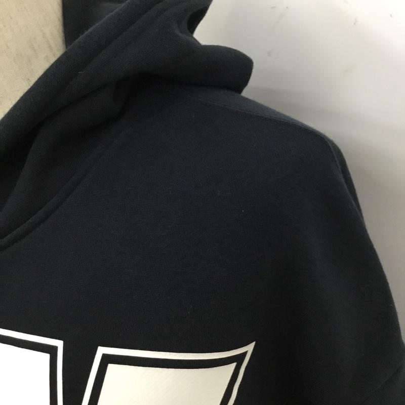 ナイキ NIKE パーカー 長袖 CQ0242-010 フリースプルオーバーフーディ 長袖パーカー スウェット S ロゴ、文字 黒 / ブラック /  メンズ USED 古着 中古 10110067